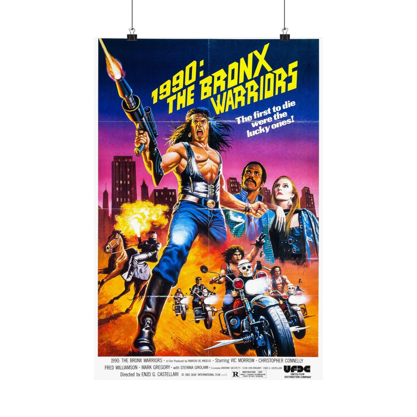 1990 THE BRONX WARRIORS (2) 1982 - Paper Movie Poster-16″ x 24″-The Sticker Space