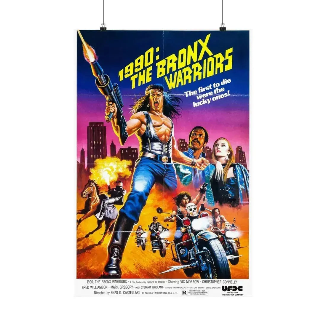 1990 THE BRONX WARRIORS (2) 1982 - Paper Movie Poster 20″ x 30″ Matte - The Sticker Space