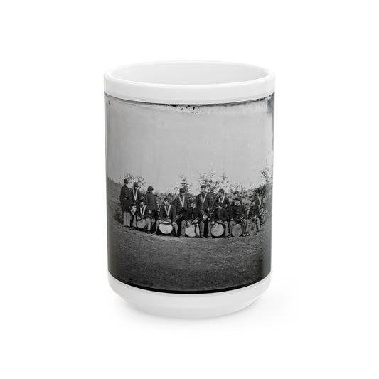 Falmouth, Va. Drum Corps Of 61st New York Infantry (U.S. Civil War) White Coffee Mug
