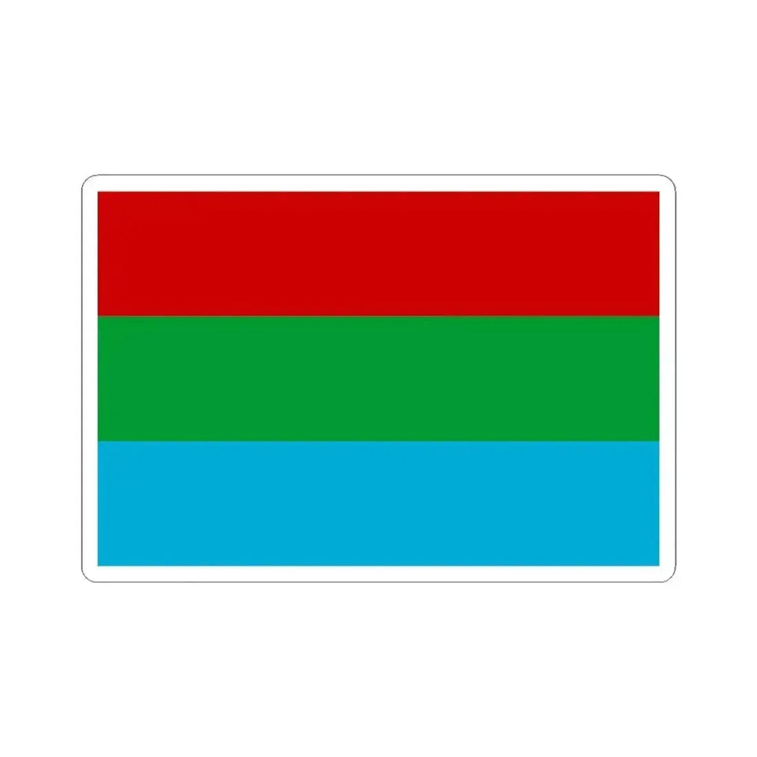 1991 Belarus Flag Proposal (Belarus) STICKER Vinyl Kiss-Cut Decal 4 Inch White - The Sticker Space