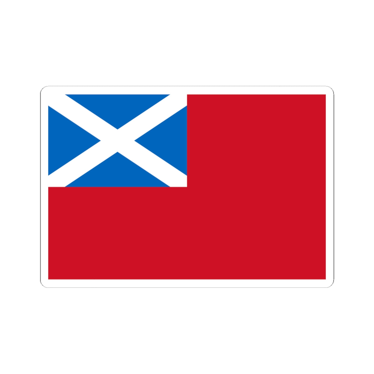 Scottish Red Ensign (United Kingdom) STICKER Vinyl Kiss-Cut Decal