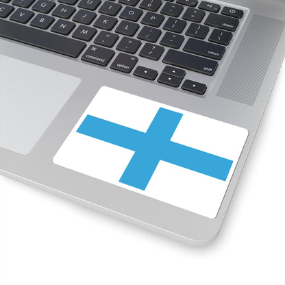 Flag of Marseille (France) STICKER Vinyl Kiss-Cut Decal