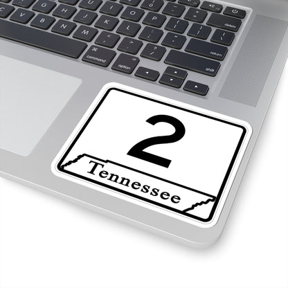 Tennessee 2 (Tennessee) (Road Sign) STICKER Vinyl Kiss-Cut Decal