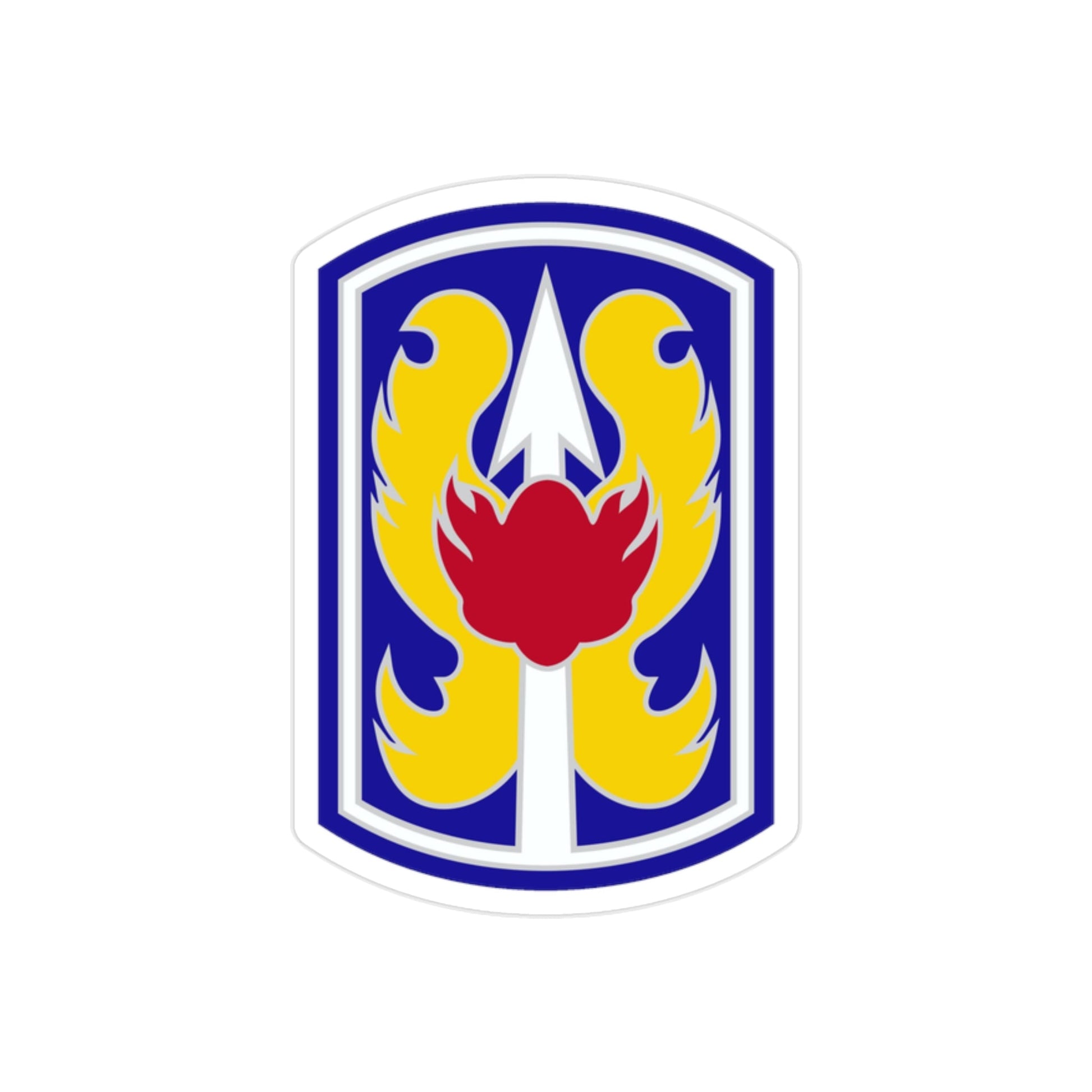 199TH INFANTRY BRIGADE (U.S. Army) REVERSE PRINT Transparent STICKER-2 Inch-The Sticker Space