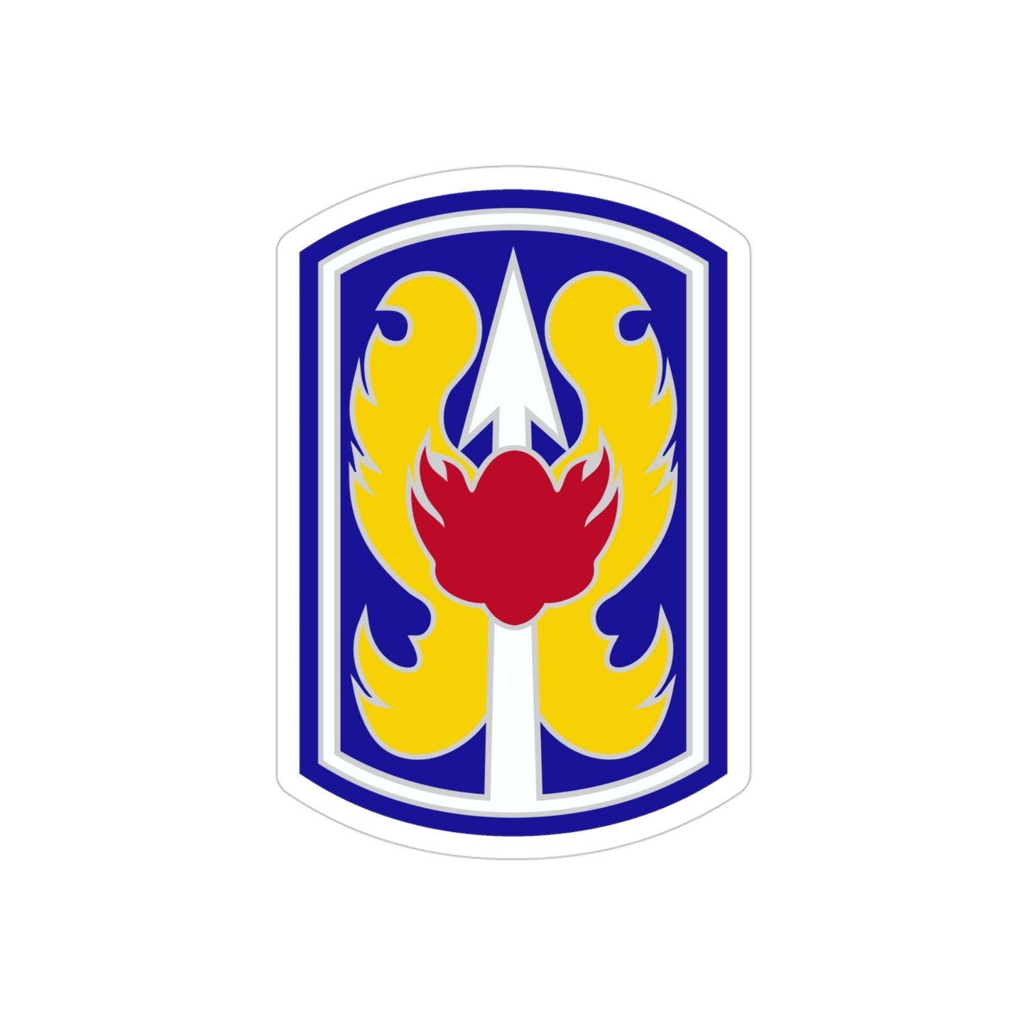 199TH INFANTRY BRIGADE (U.S. Army) REVERSE PRINT Transparent STICKER-4" × 4"-The Sticker Space