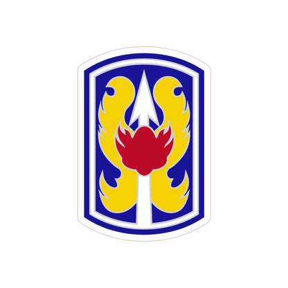 199TH INFANTRY BRIGADE (U.S. Army) REVERSE PRINT Transparent STICKER-4" × 4"-The Sticker Space