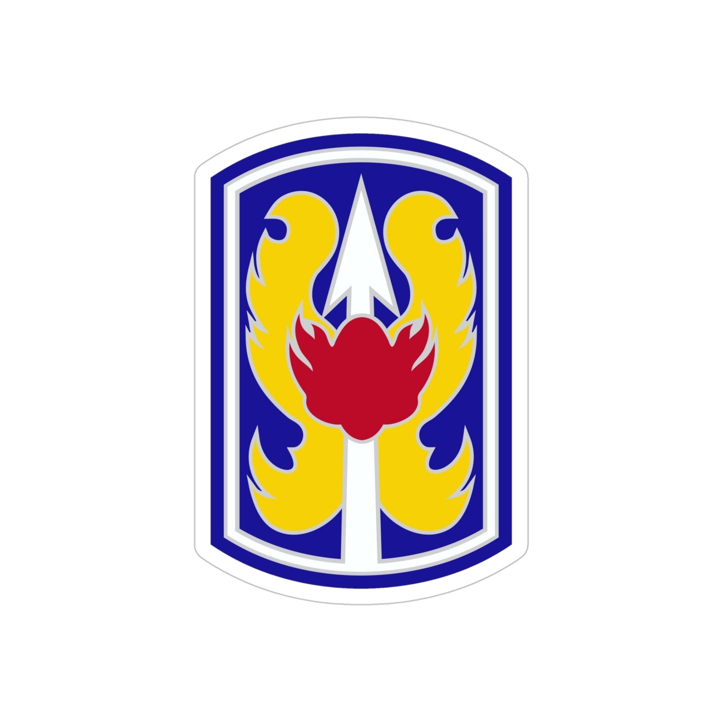 199TH INFANTRY BRIGADE (U.S. Army) REVERSE PRINT Transparent STICKER-5" × 5"-The Sticker Space