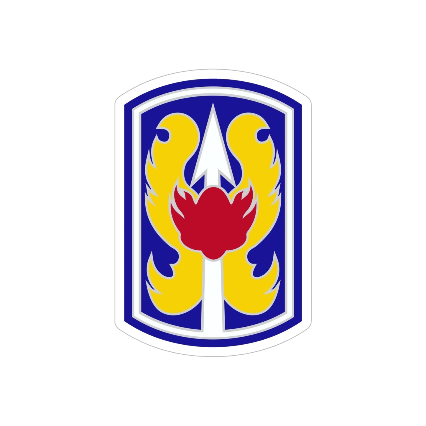 199TH INFANTRY BRIGADE (U.S. Army) REVERSE PRINT Transparent STICKER-6 Inch-The Sticker Space