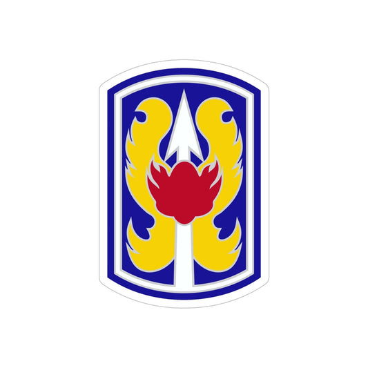 199TH INFANTRY BRIGADE (U.S. Army) REVERSE PRINT Transparent STICKER-6 Inch-The Sticker Space