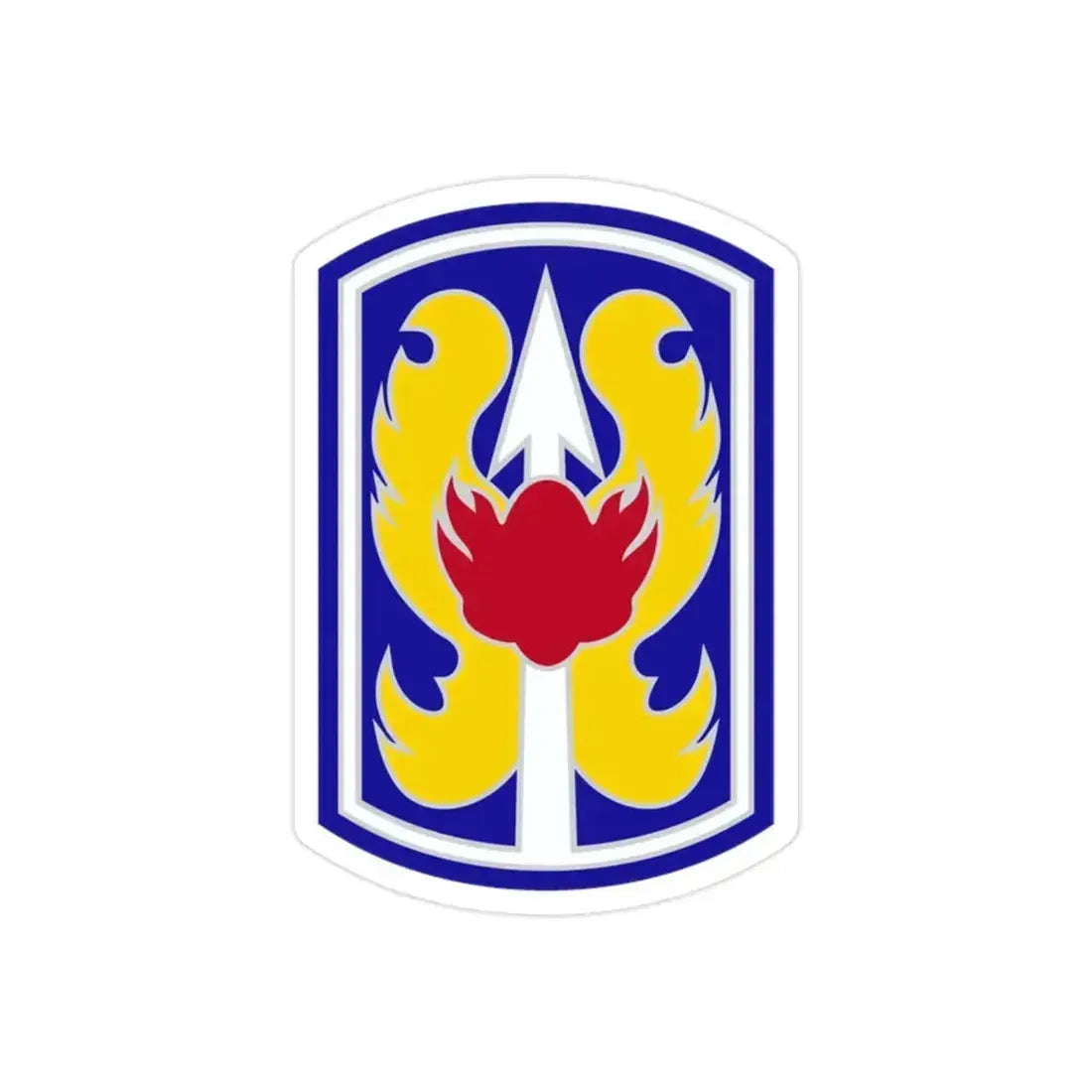 199TH INFANTRY BRIGADE (U.S. Army) REVERSE PRINT Transparent Die-Cut STICKER 2 Inch Die-Cut Transparent - The Sticker Space