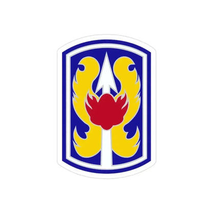 199TH INFANTRY BRIGADE (U.S. Army) REVERSE PRINT Transparent Die-Cut STICKER 2 Inch Die-Cut Transparent - The Sticker Space