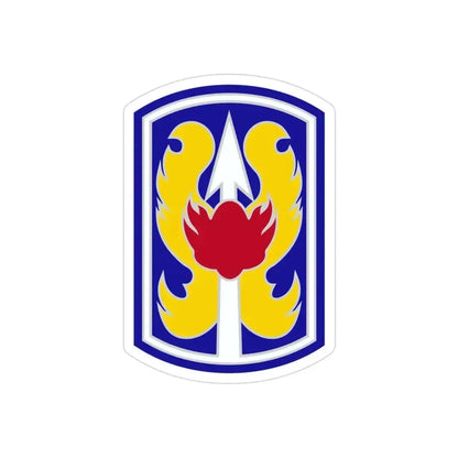 199TH INFANTRY BRIGADE (U.S. Army) REVERSE PRINT Transparent Die-Cut STICKER 3 Inch Die-Cut Transparent - The Sticker Space