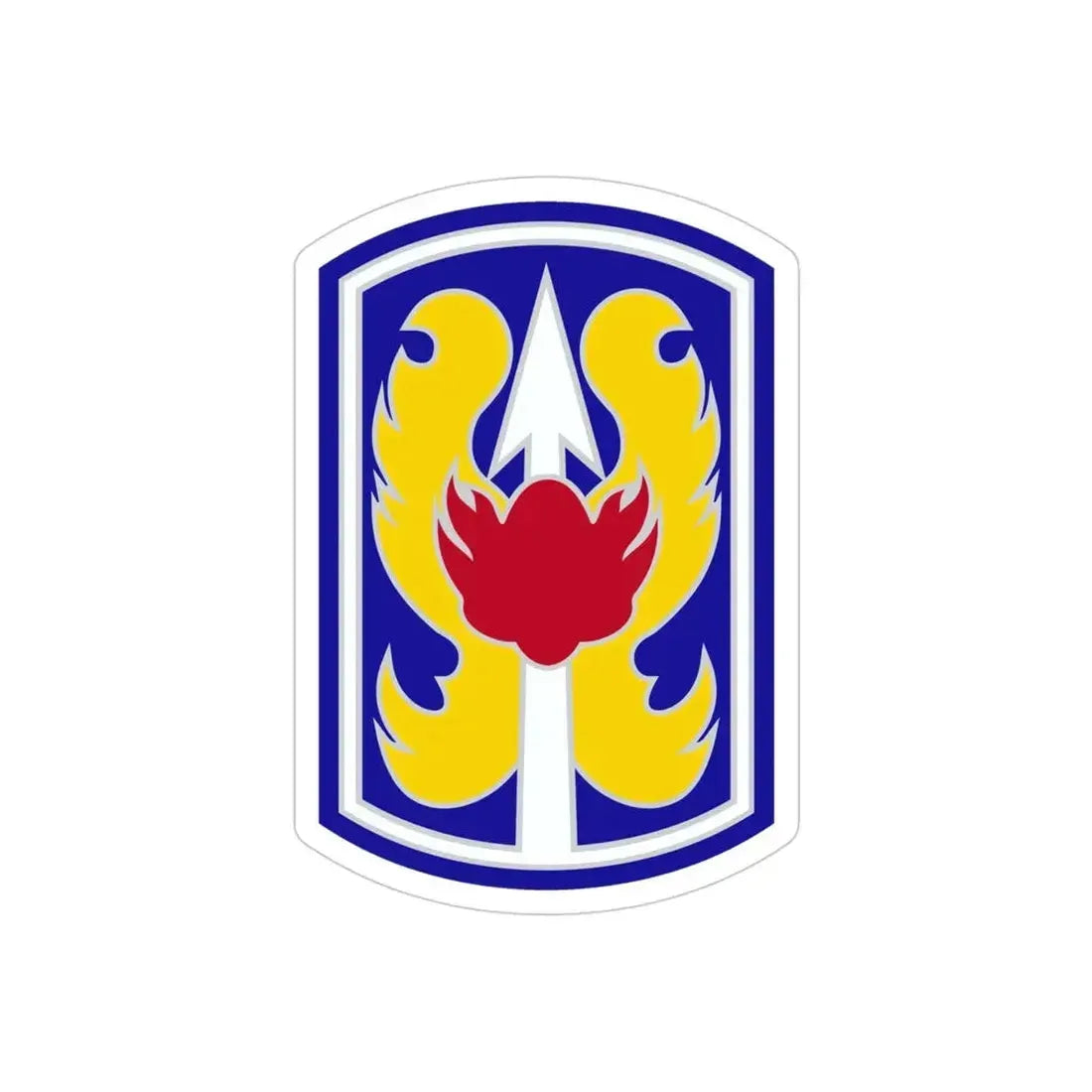 199TH INFANTRY BRIGADE (U.S. Army) REVERSE PRINT Transparent Die-Cut STICKER 4 Inch Die-Cut Transparent - The Sticker Space