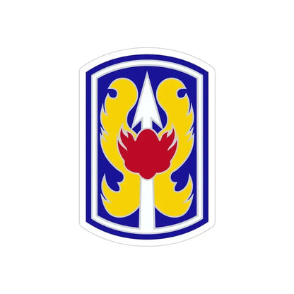 199TH INFANTRY BRIGADE (U.S. Army) REVERSE PRINT Transparent Die-Cut STICKER 4 Inch Die-Cut Transparent - The Sticker Space