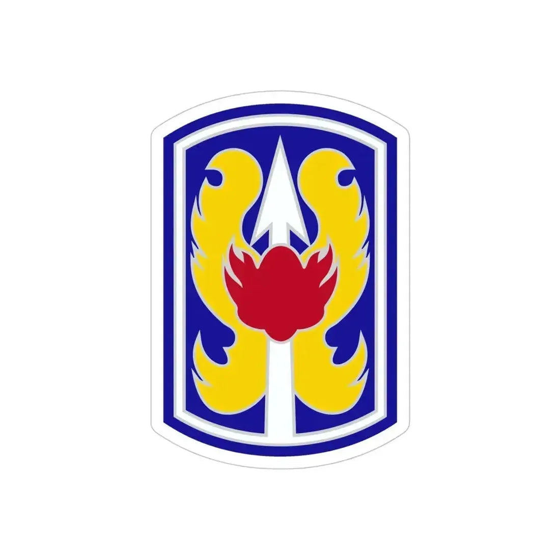 199TH INFANTRY BRIGADE (U.S. Army) REVERSE PRINT Transparent Die-Cut STICKER 5 Inch Die-Cut Transparent - The Sticker Space
