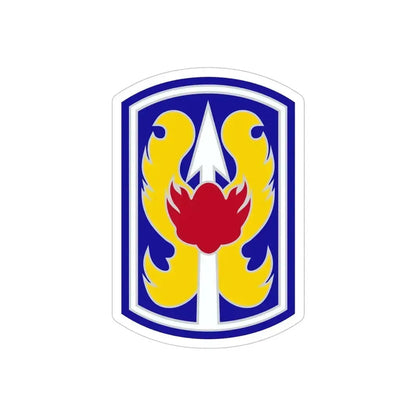 199TH INFANTRY BRIGADE (U.S. Army) REVERSE PRINT Transparent Die-Cut STICKER 5 Inch Die-Cut Transparent - The Sticker Space