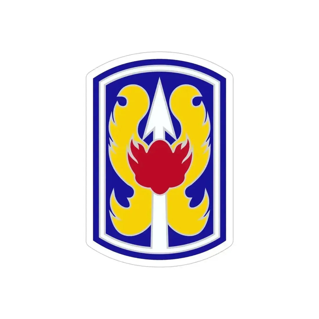 199TH INFANTRY BRIGADE (U.S. Army) REVERSE PRINT Transparent Die-Cut STICKER 6 Inch Die-Cut Transparent - The Sticker Space