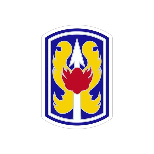 199TH INFANTRY BRIGADE (U.S. Army) REVERSE PRINT Transparent Die-Cut STICKER 6 Inch Die-Cut Transparent - The Sticker Space