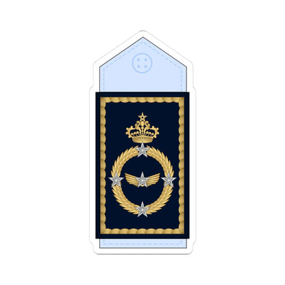 19.Moroccan Air Force GEN (Morocco) (Military Rank) STICKER Vinyl Kiss-Cut Decal 3 Inch White - The Sticker Space