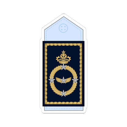 19.Moroccan Air Force GEN (Morocco) (Military Rank) STICKER Vinyl Kiss-Cut Decal 4 Inch White - The Sticker Space