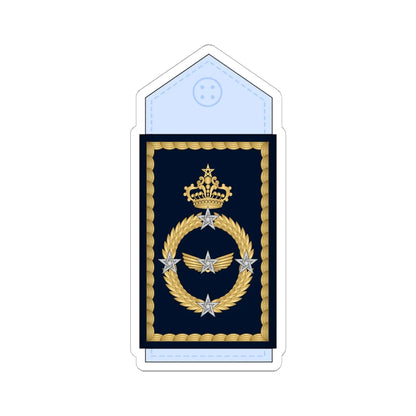 19.Moroccan Air Force GEN (Morocco) (Military Rank) STICKER Vinyl Kiss-Cut Decal 6 Inch White - The Sticker Space