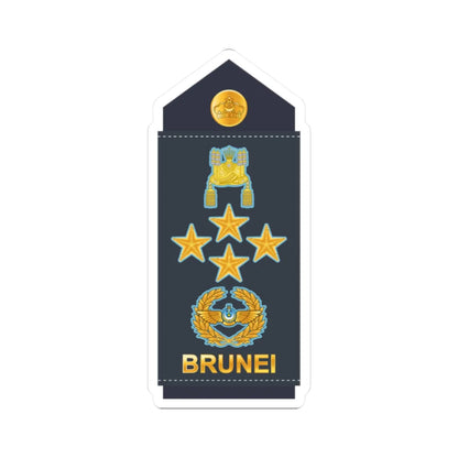 19.RBrAF GEN (Brunei) (Military Rank) STICKER Vinyl Kiss-Cut Decal 2 Inch White - The Sticker Space