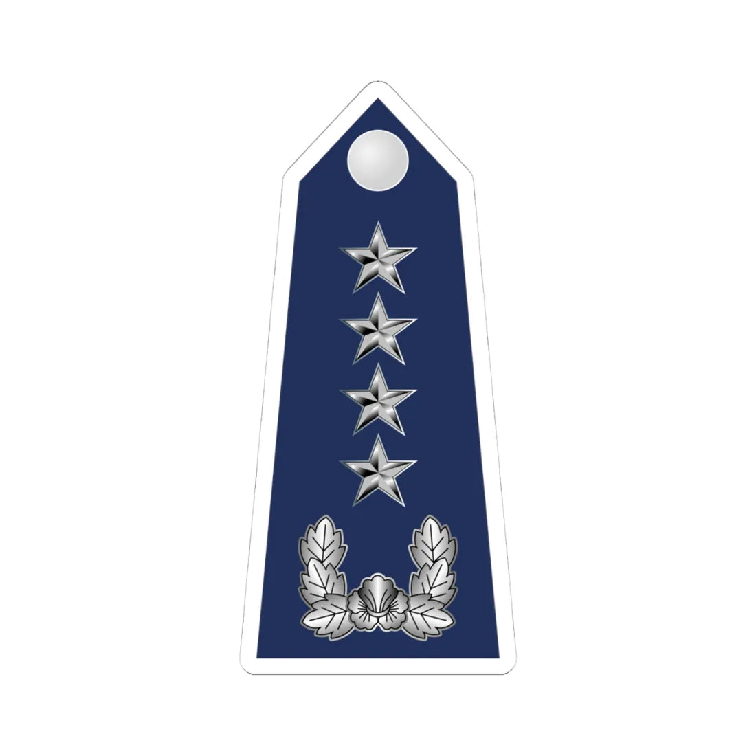 19.SKAF GEN (Korea) (Military Rank) STICKER Vinyl Kiss-Cut Decal 4 Inch White - The Sticker Space