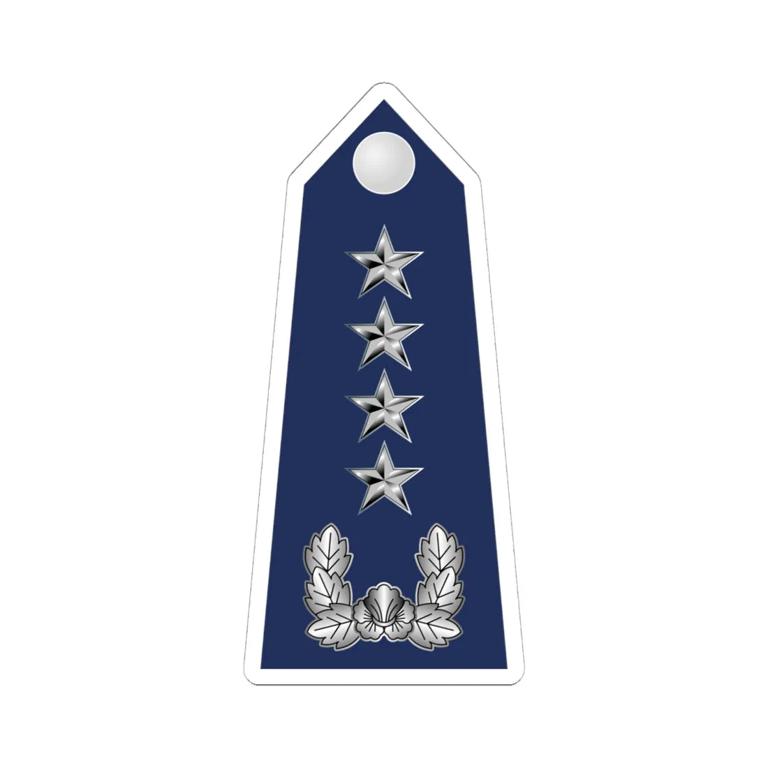 19.SKAF GEN (Korea) (Military Rank) STICKER Vinyl Kiss-Cut Decal 6 Inch White - The Sticker Space