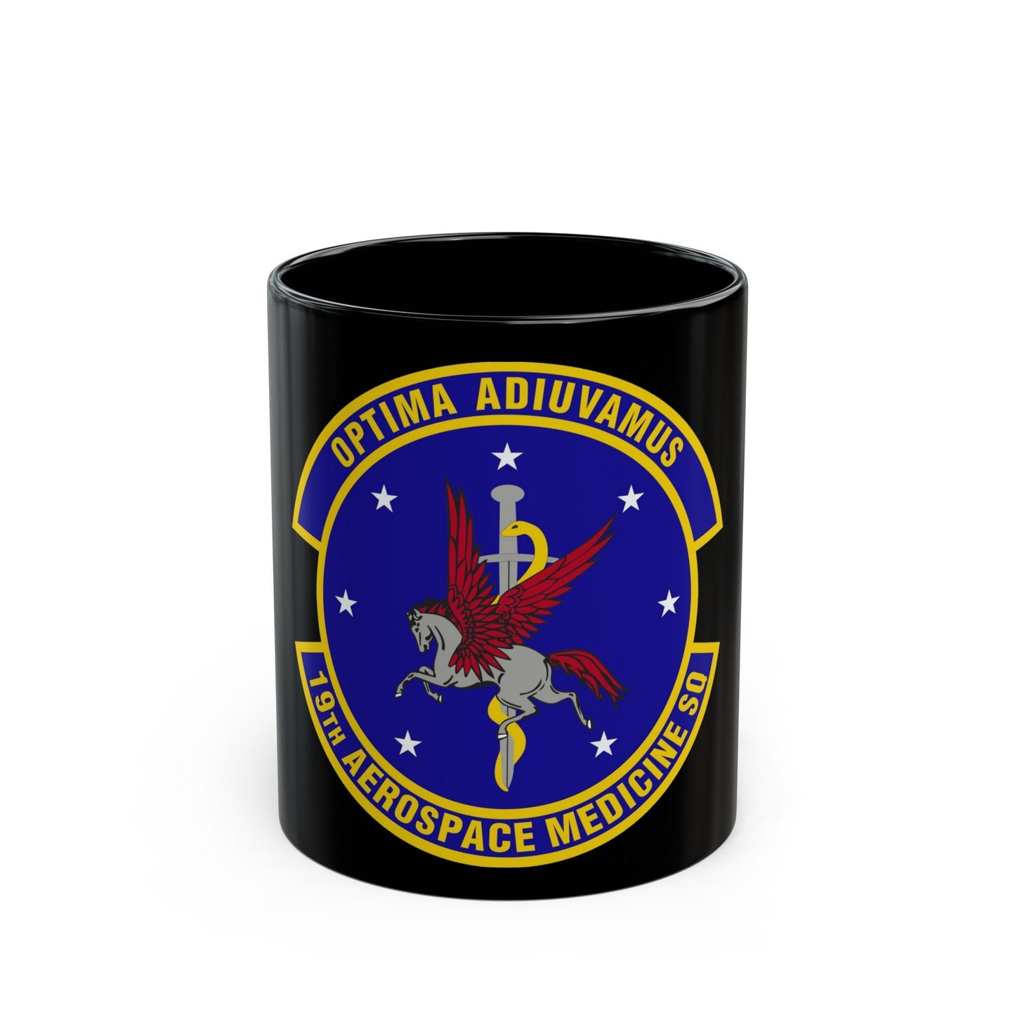 19th Aerospace Medicine Squadron (U.S. Air Force) Black Coffee Mug-11oz-The Sticker Space