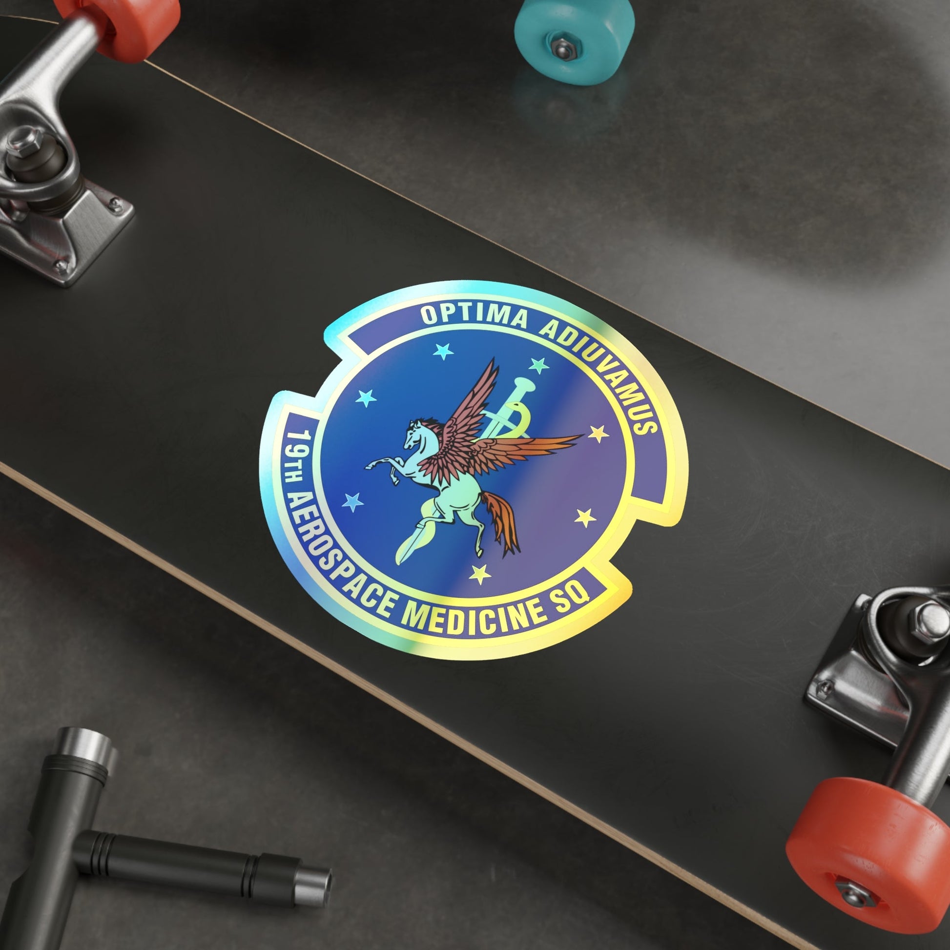 19th Aerospace Medicine Squadron (U.S. Air Force) Holographic STICKER Die-Cut Vinyl Decal-The Sticker Space