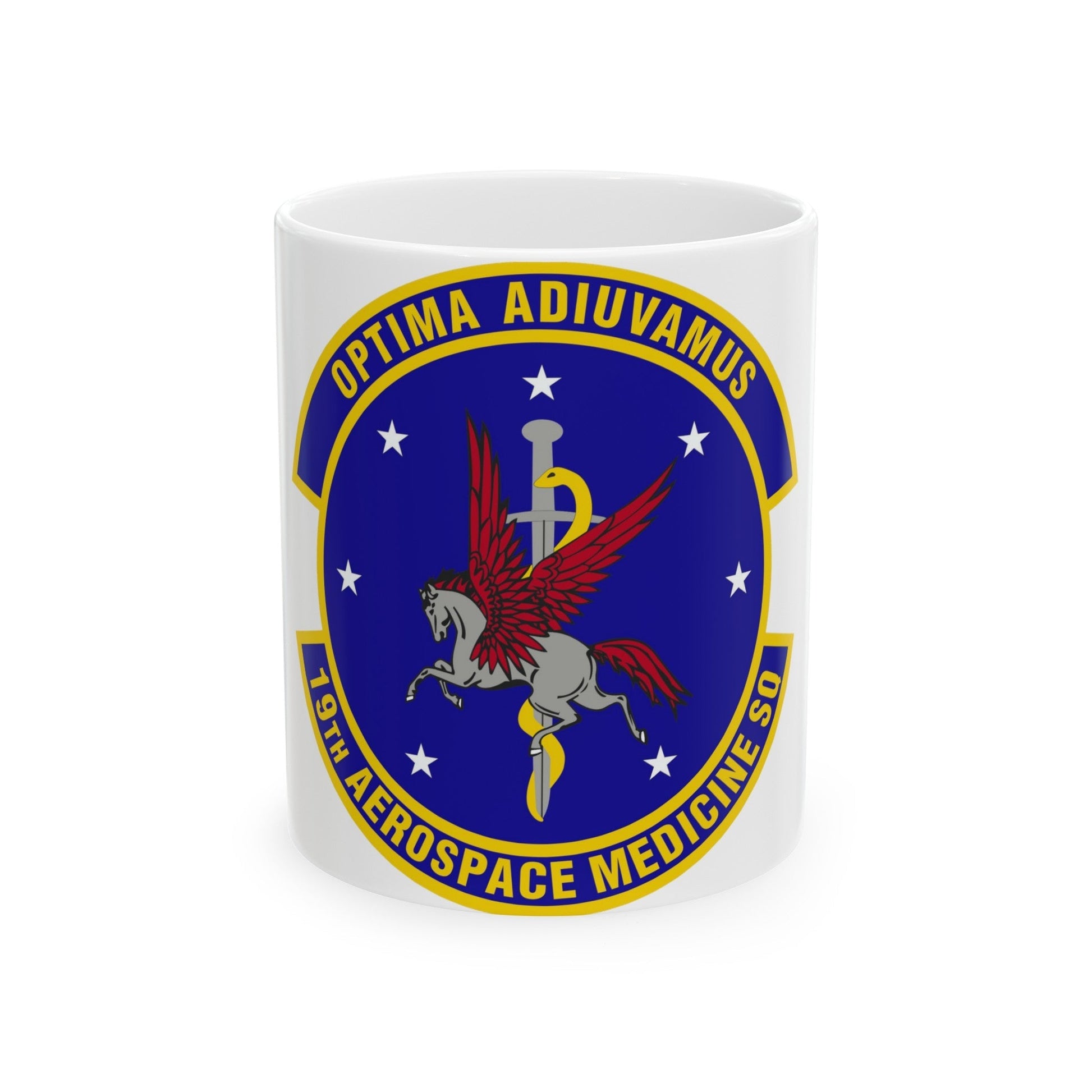 19th Aerospace Medicine Squadron (U.S. Air Force) White Coffee Mug-11oz-The Sticker Space