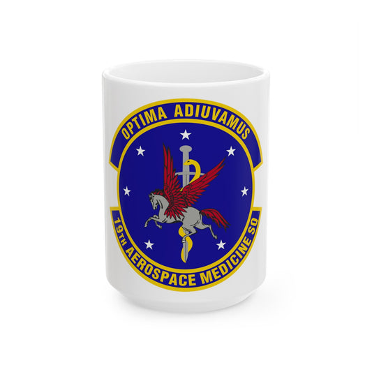 19th Aerospace Medicine Squadron (U.S. Air Force) White Coffee Mug-15oz-The Sticker Space