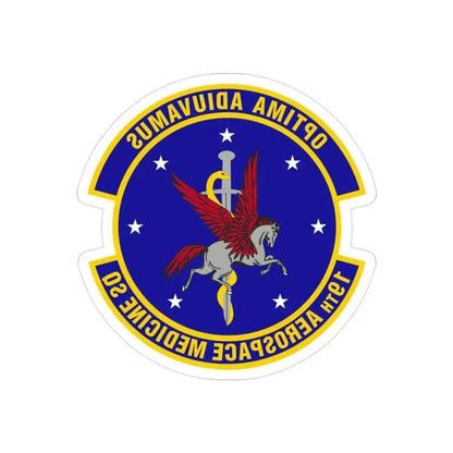 19th Aerospace Medicine Squadron (U.S. Air Force) REVERSE PRINT Transparent Die-Cut STICKER 2 Inch Die-Cut Transparent - The Sticker Space