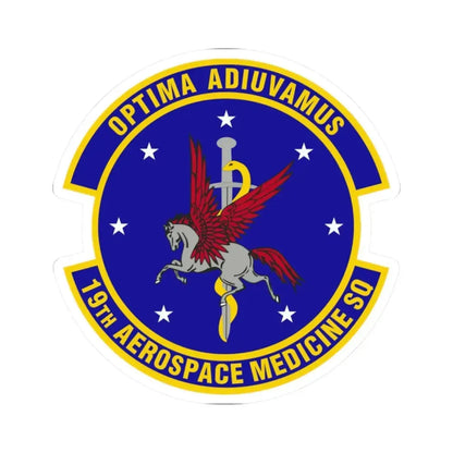 19th Aerospace Medicine Squadron (U.S. Air Force) STICKER Vinyl Kiss-Cut Decal 2 Inch White - The Sticker Space