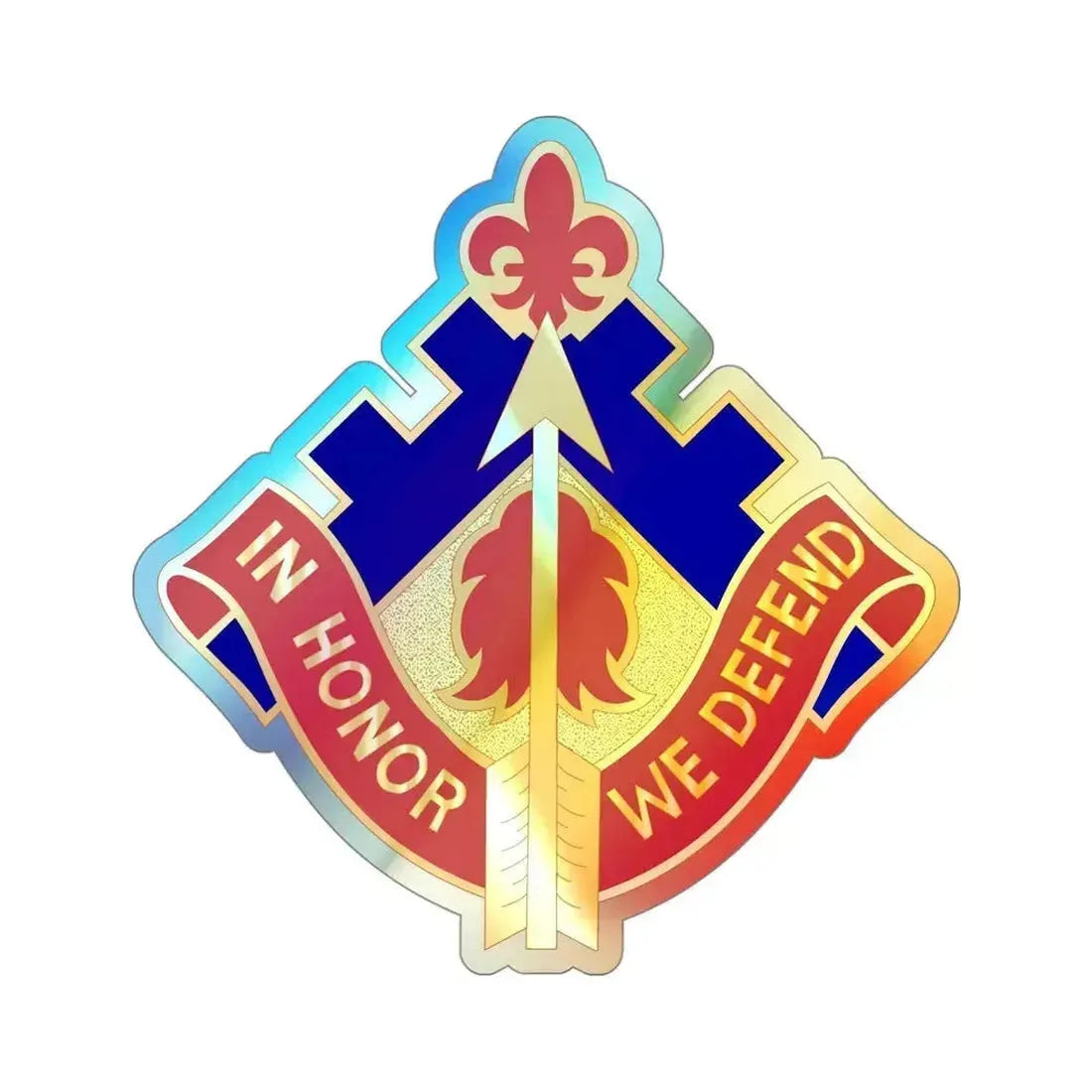 19th Air Defense Artillery Group (U.S. Army) Holographic STICKER Die-Cut Vinyl Decal 4 Inch Holographic - The Sticker Space