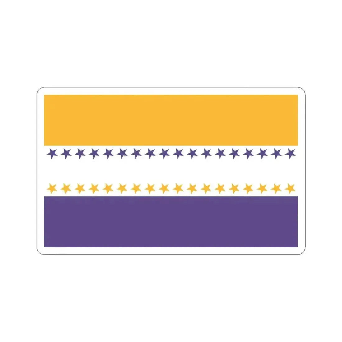 19th Amendment Victory Flag (United States) STICKER Vinyl Kiss-Cut Decal 3 Inch White - The Sticker Space