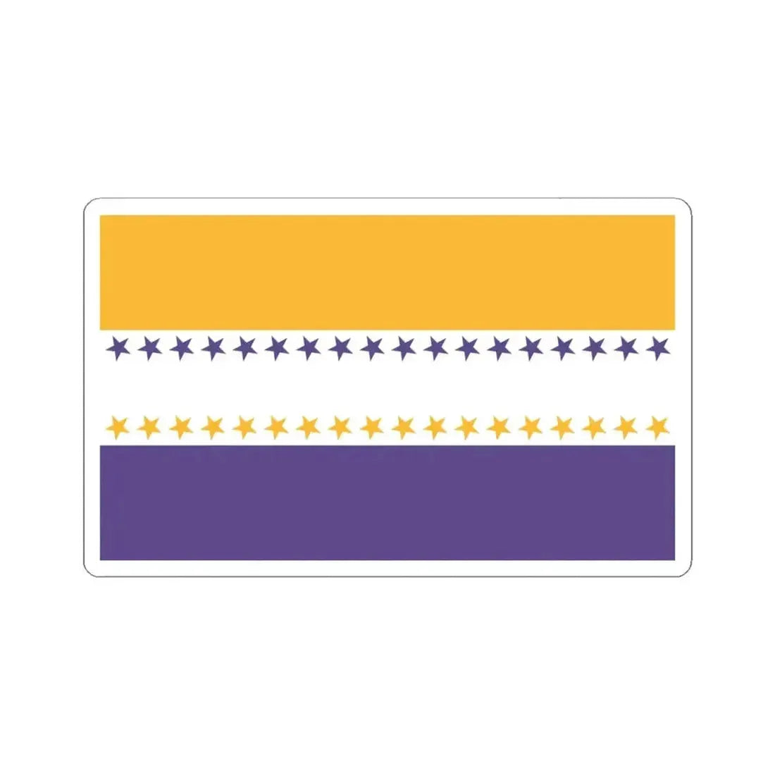 19th Amendment Victory Flag (United States) STICKER Vinyl Kiss-Cut Decal 4 Inch White - The Sticker Space