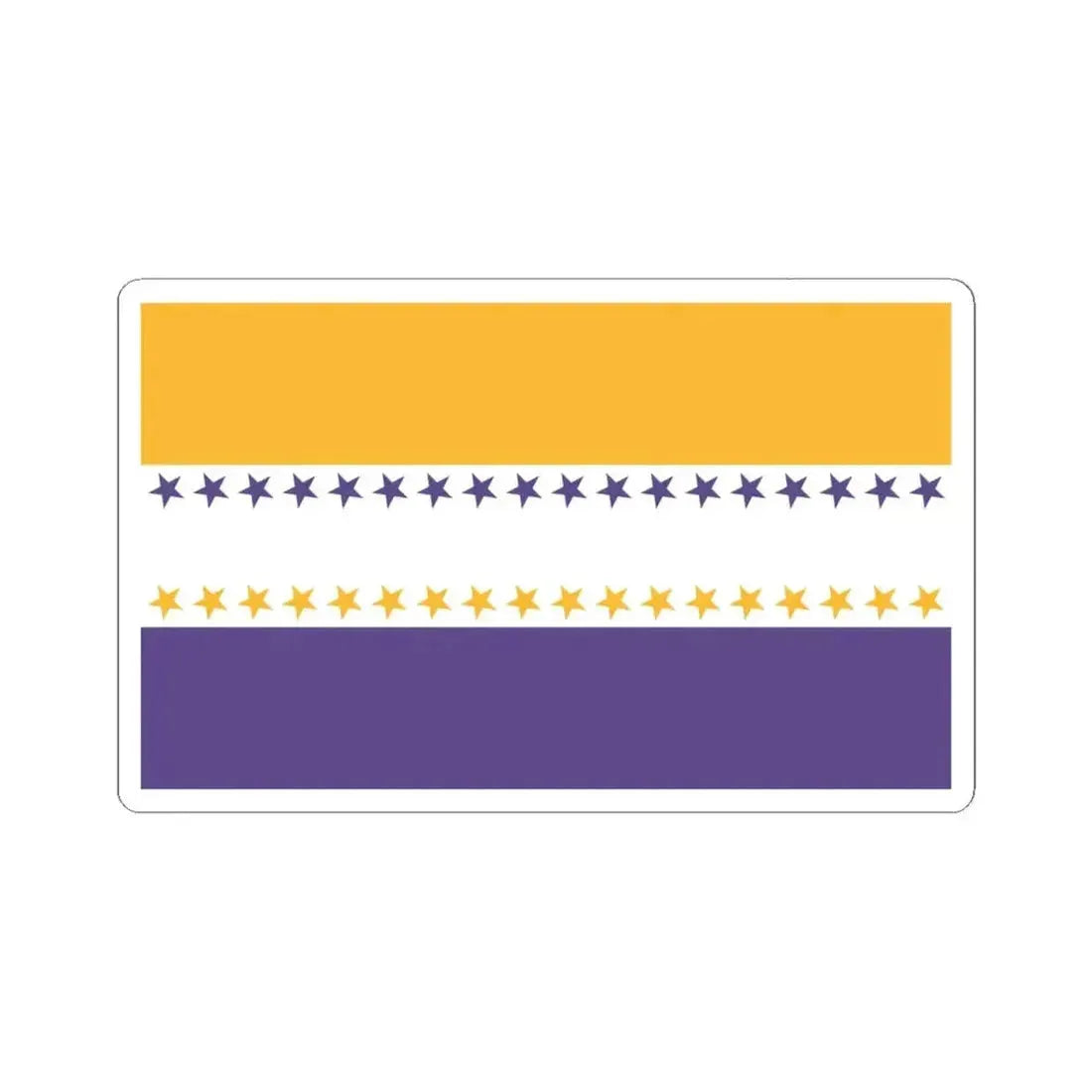 19th Amendment Victory Flag (United States) STICKER Vinyl Kiss-Cut Decal 6 Inch White - The Sticker Space