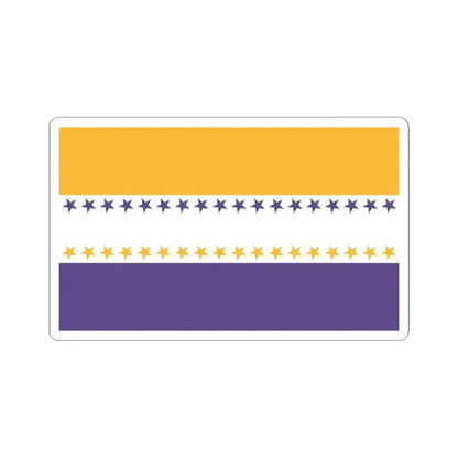 19th Amendment Victory Flag (United States) STICKER Vinyl Kiss-Cut Decal 6 Inch White - The Sticker Space