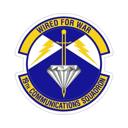 19th Communications Squadron (U.S. Air Force) STICKER Vinyl Die-Cut Decal 3 Inch - The Sticker Space