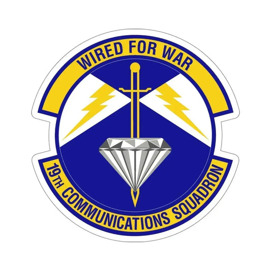 19th Communications Squadron (U.S. Air Force) STICKER Vinyl Die-Cut Decal 6 Inch - The Sticker Space