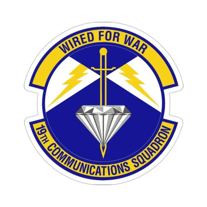 19th Communications Squadron (U.S. Air Force) STICKER Vinyl Die-Cut Decal - The Sticker Space