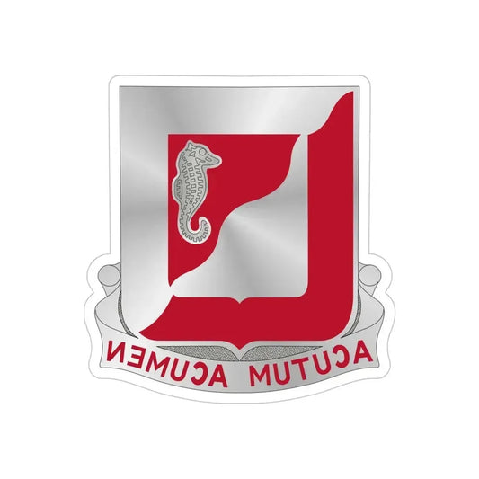 19th Engineer Battalion (U.S. Army) REVERSE PRINT Transparent Die-Cut STICKER 6 Inch Die-Cut Transparent - The Sticker Space