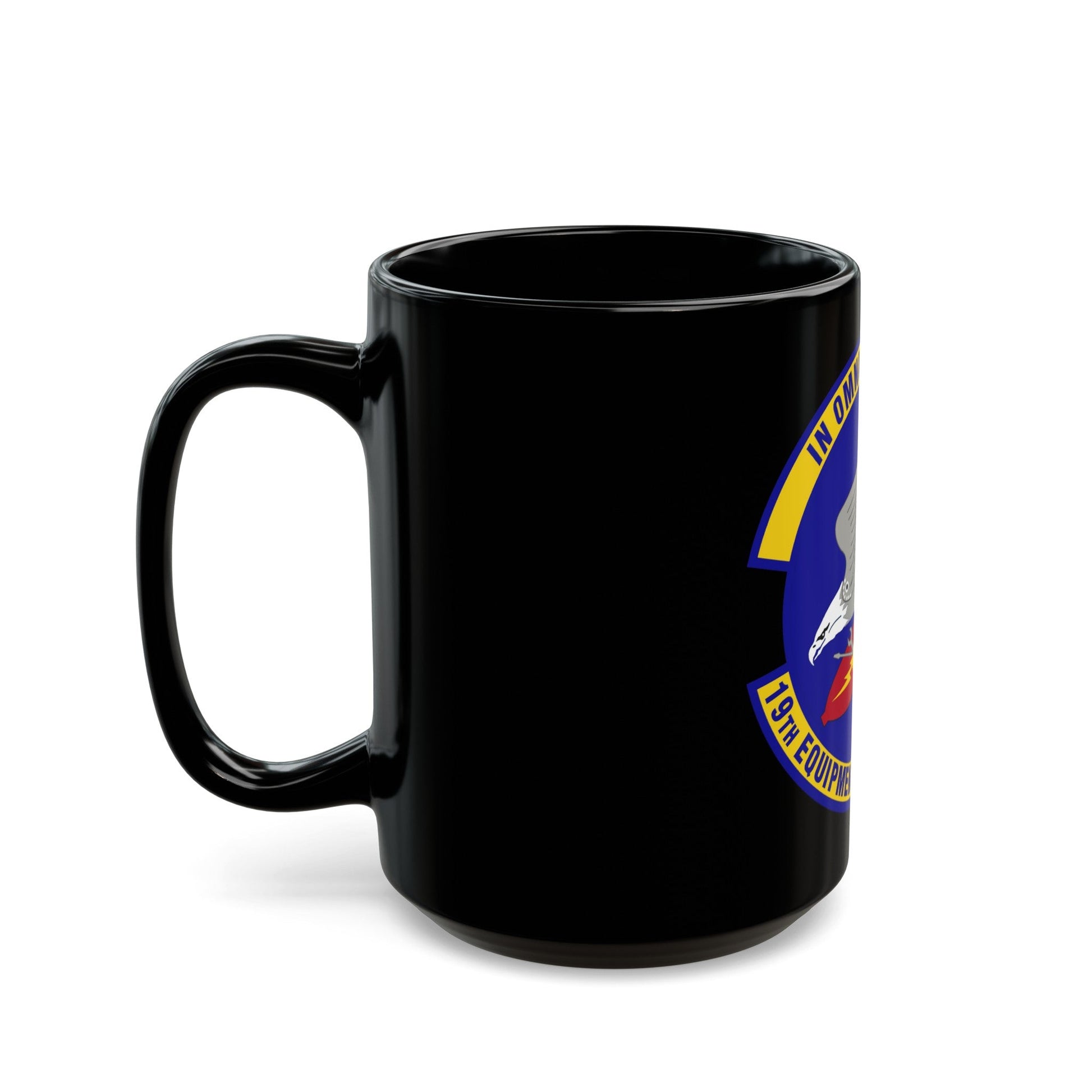 19th Equipment Maintenance Squadron (U.S. Air Force) Black Coffee Mug-The Sticker Space