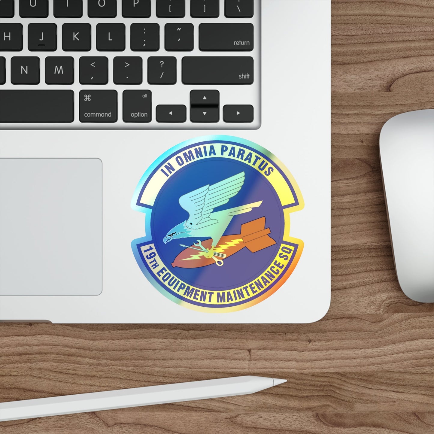 19th Equipment Maintenance Squadron (U.S. Air Force) Holographic STICKER Die-Cut Vinyl Decal-The Sticker Space