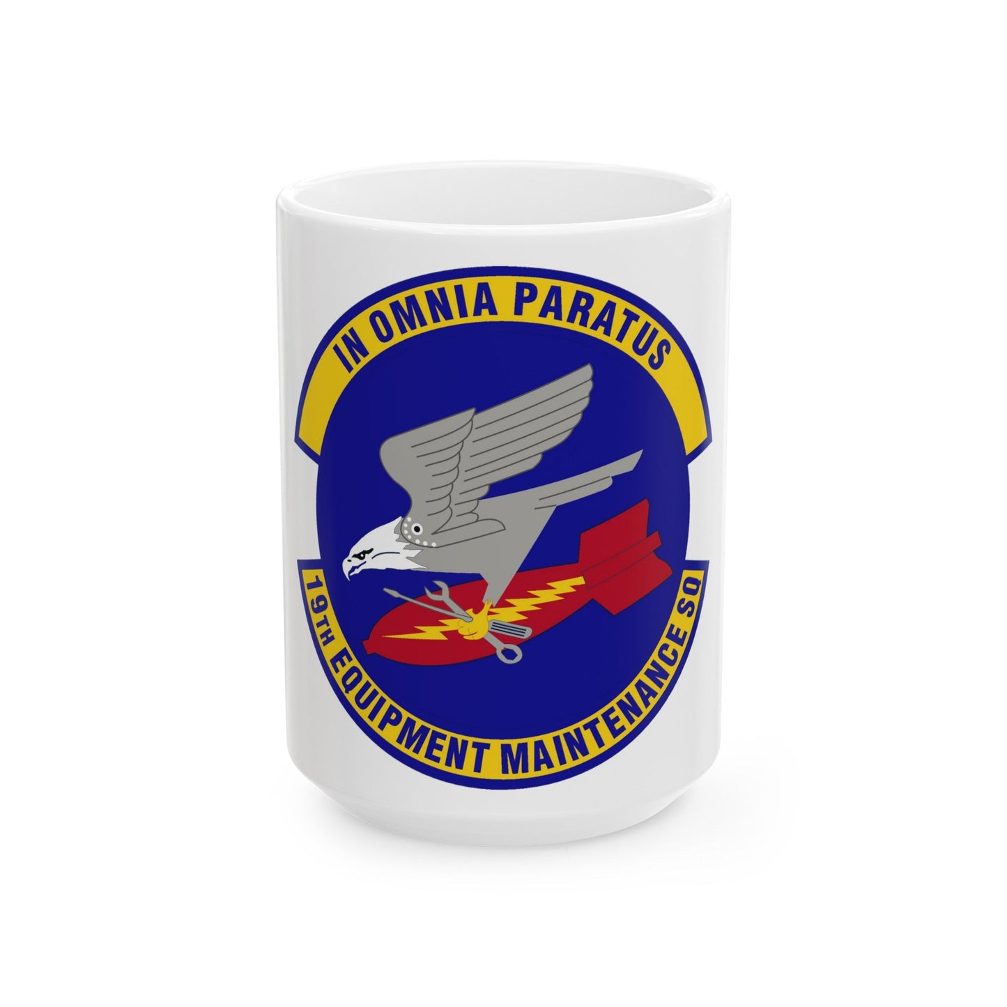 19th Equipment Maintenance Squadron (U.S. Air Force) White Coffee Mug-15oz-The Sticker Space