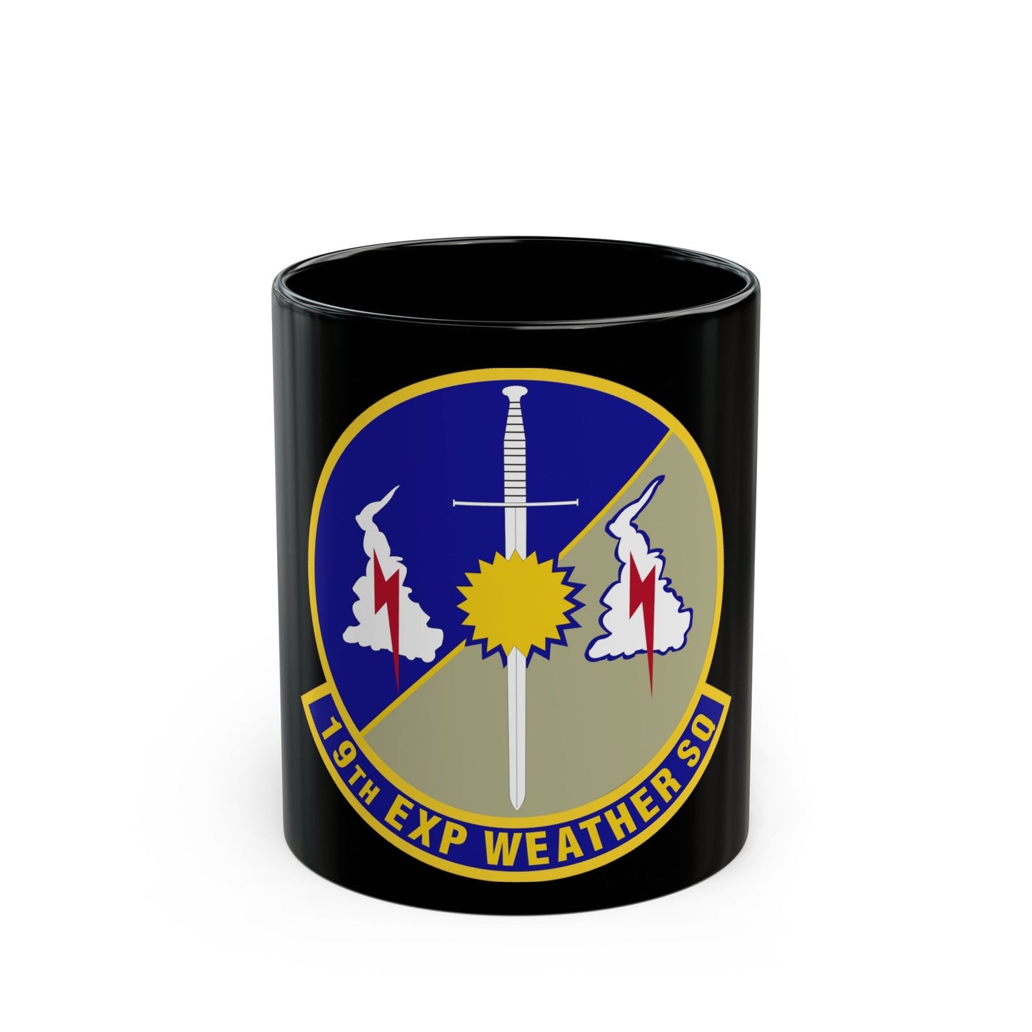 19th Expeditionary Weather Squadron (U.S. Air Force) Black Coffee Mug-11oz-The Sticker Space