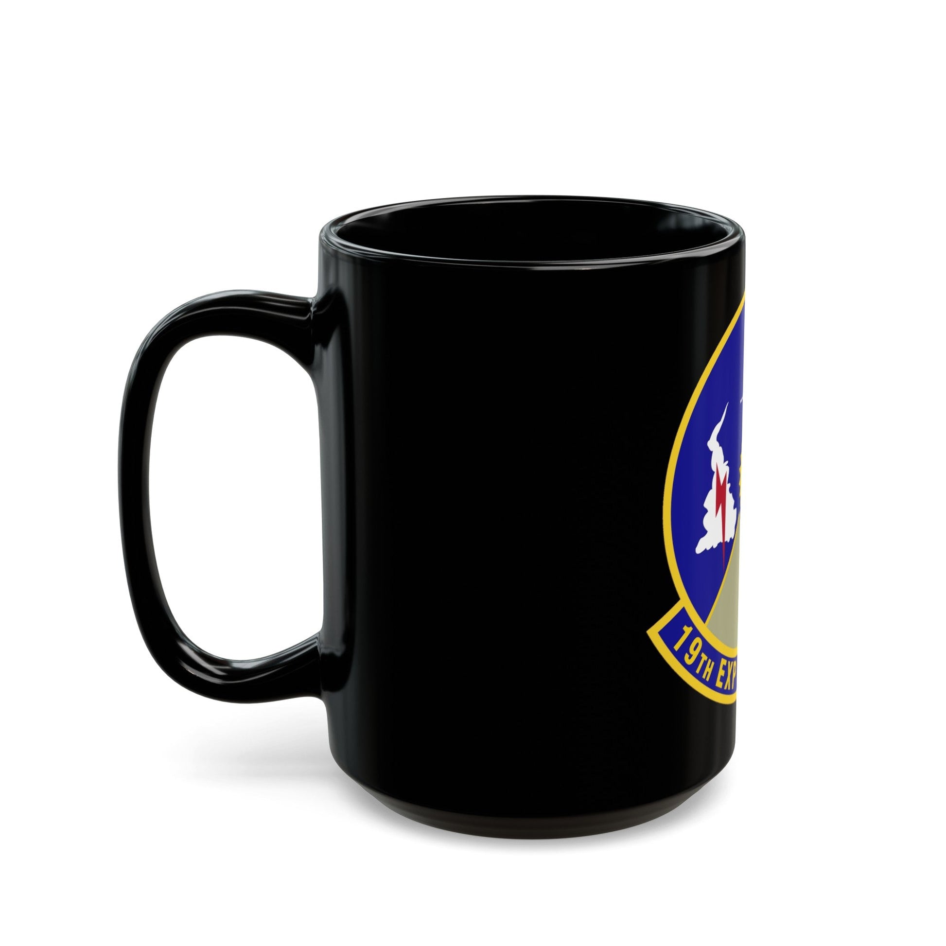 19th Expeditionary Weather Squadron (U.S. Air Force) Black Coffee Mug-The Sticker Space