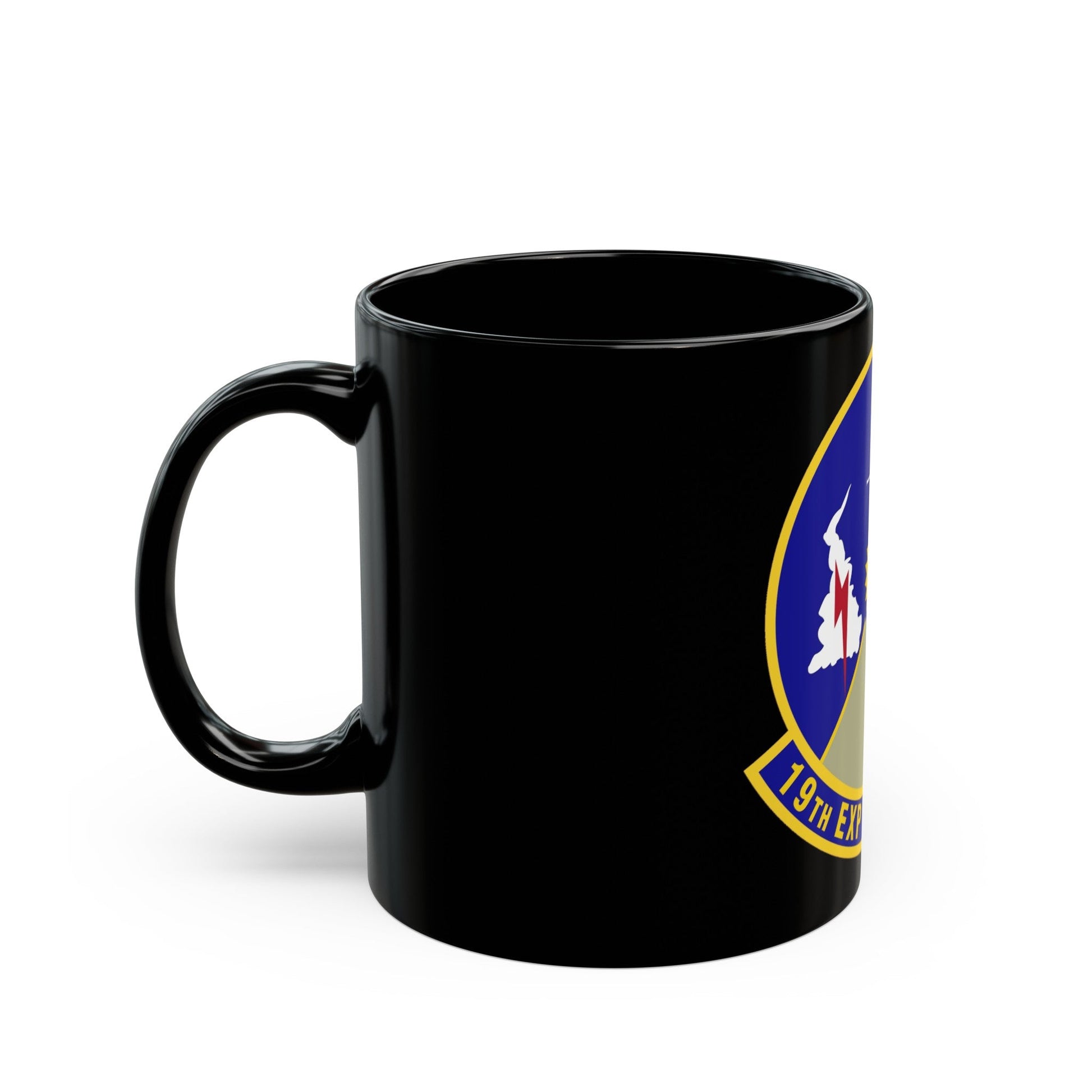 19th Expeditionary Weather Squadron (U.S. Air Force) Black Coffee Mug-The Sticker Space