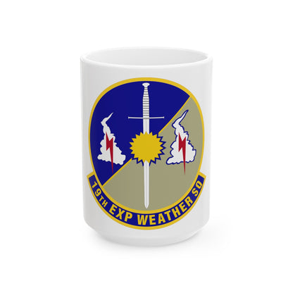 19th Expeditionary Weather Squadron (U.S. Air Force) White Coffee Mug-15oz-The Sticker Space